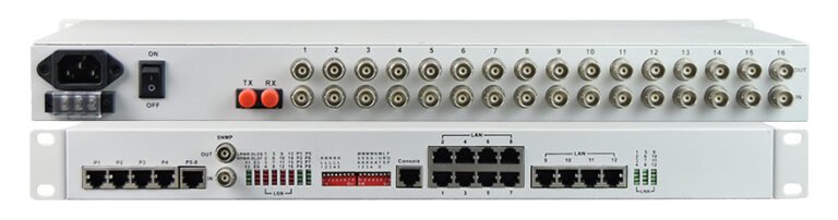 16E1 PDH Optical Multiplexer with 12FE and 8 Voice - KDS Telecom