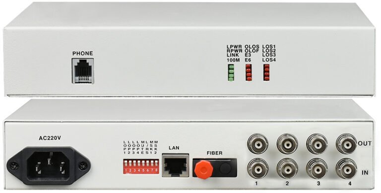 4E1 PDH Optical Multiplexer with FE (Desktop Type) - KDS Telecom